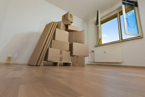 House removal team helping a family move in Barnet