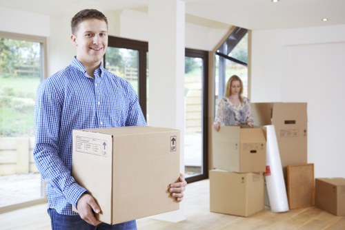 Barnet removals team preparing boxes and furniture for a residential move