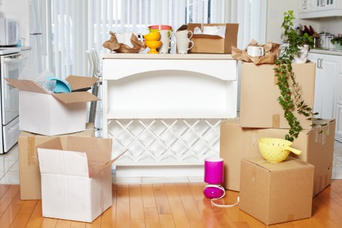 Removal team preparing a home move in Barnet
