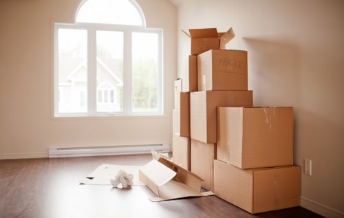 House movers helping a family home move in Barnet