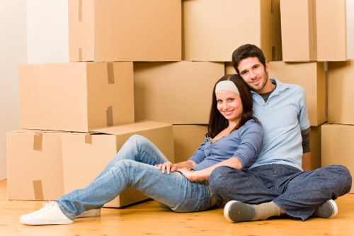 Moving van and removal equipment used for house moving in Barnet