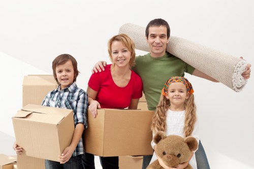 Careful loading of household furniture for a Barnet house move