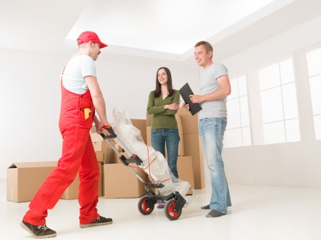 Professional movers handling a flat or office relocation in Barnet