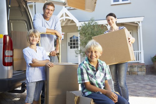 Professional removal service handling packed belongings during a Barnet relocation