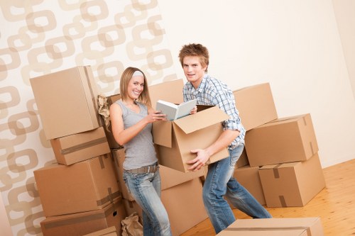 Local commercial movers handling equipment in Barnet street access
