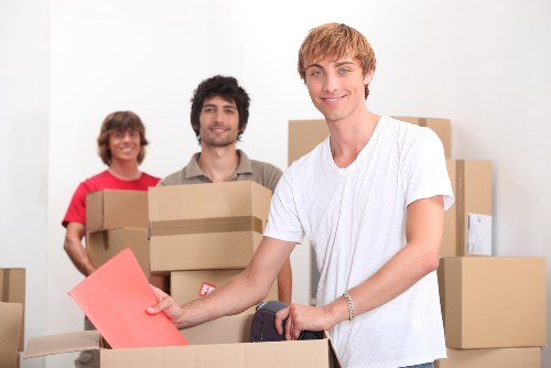 Packing and loading household items for a Barnet move